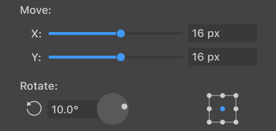 Settings to create a number of objects placed in circle.